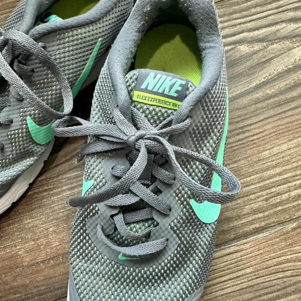 Nike Gray and Teal Athletic Sneakers
